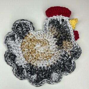Crochet Chicken Cup Mug Coaster Crochet Handcrafted Handmade Cotton Pick One